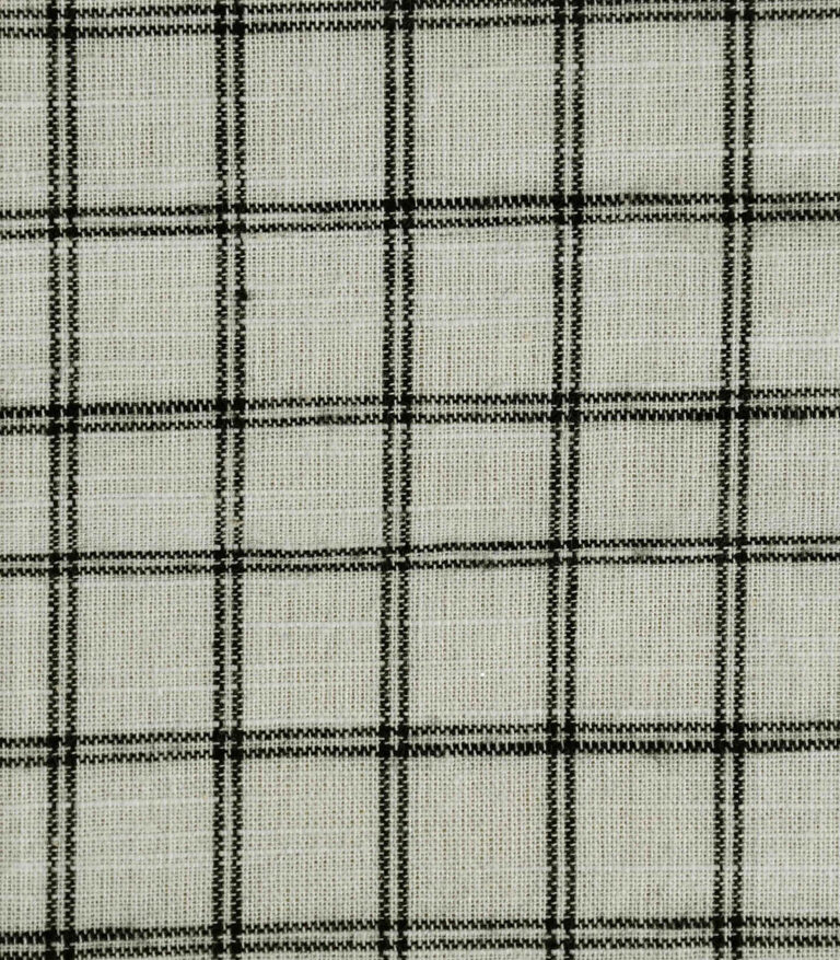 Cotton Black Checked Yarn Dyed Fabric